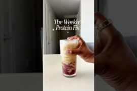 Peanut Butter and Jelly Protein Latte #youtubeshorts #foodshorts #viralshorts #proteincoffee