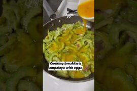 Let’s Cook Breakfast Ampalaya With Eggs #shorts #food #cooking #satisfying #healthy