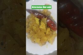 Weight Loss Special Watermelon Rind Sabji for a Healthy Lunch Box #youtube #youtubeshorts #shorts