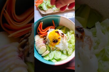 Mushroom rice bowl with veggies. #food #rice #mushroom #recipe #youtubeshorts #healthy