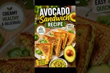 Avocado Sandwich 5 Min me Kaise Bnaye | Healthy Breakfast in 5 Min | Quick Breakfast Recipe #shorts