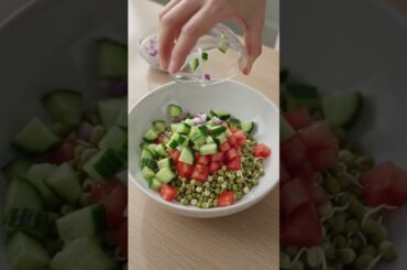 Sprout salad with moong #healthysalad #aifoodshorts #healthyfood ##vegprotein