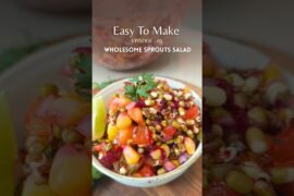 Sprouts Salad Recipe | No Cooking, Just Mixing | Easy Healthy Recipe | #shorts