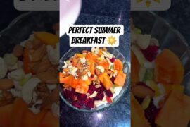 Healthy High Protein Fruit Salad Bowl Recipe #shorts #fruitsalad #healthy #recipe #cooking