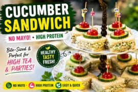Healthy Cucumber Sandwich Recipe | No Mayo, High Protein Paneer Sandwich | Tea Time Snack
