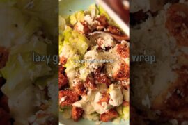 High Protein Crispy Chicken Caesar Wrap #shorts #caeser #healthylunch