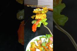 High Protein Low Carb Paneer Veggie Bowl | Healthy Breakfast under 10 mint  #diet #paneer #gymfood