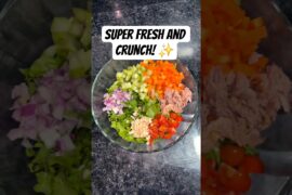 Healthy High Protein Tuna Salad Bowl Recipe #shorts #tunasalad #healthy #recipe #cooking
