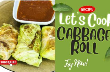Healthy Cabbage Roll Recipe | High Fiber & Low Calorie Snack | Weight Loss Special