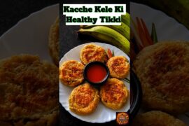 No Aloo! Kacche Kele Ki Super Crispy Healthy Tikki #shorts #shortvideo #youtubeshorts #HealthySnacks