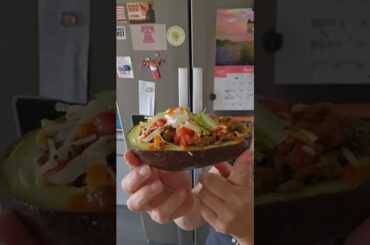 Healthy Taco-stuffed Avocados