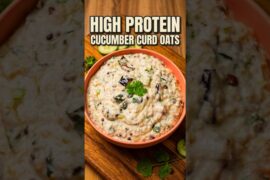 High Protein Cucumber curd oats | weight loss recipe #shorts  #weightlossjourney #healthydiet