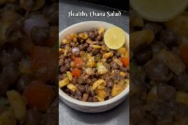 Healthy Chana Salad Recipe | Kala Chana Chaat | Protein Salad #kalachanachaat #proteinsalad #shorts