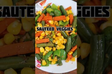 Steamed Vegetable Salad | Sauteed Vegetables #healthy #shorts #sauteedvegetables
