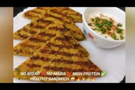 Protein Rich Green Moong Dal Sandwich Crispy & Healthy Breakfast. #HealthySandwich#MoongDalSandwich