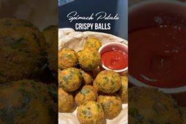 Spinach Potato Crispy Balls