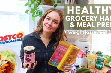 GIANT Grocery Haul + Healthy Meals & meal prep for Weight Loss