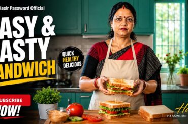Easy & Tasty Sandwich Recipe | 5 Minute Healthy Breakfast | Hasir Password Official