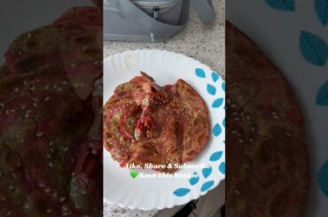 Rainbow Layered Paratha | Beetroot & Coriander Paratha | Crispy, Colorful & Healthy Breakfast