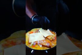 Healthy Breakfast | Cheesy Bread Omlette | Bread Pizza #asmr #recipe #food