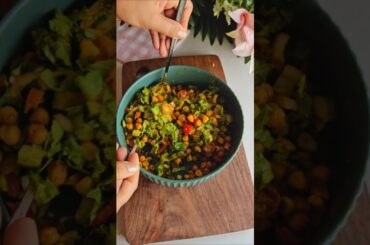 Healthy Chole Corn Salad Recipe | High Protein Weight Loss Salad | Easy Lunch Recipe