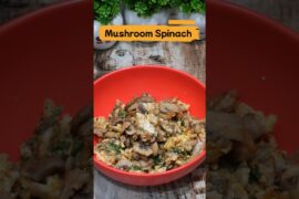 High Protein Mushroom Spinach Scrambled Eggs | Healthy Breakfast Weight loose recepies Episode 4/30