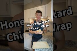 Honey Mustard Chicken Wrap High Protein Meal Prep Recipe #shorts
