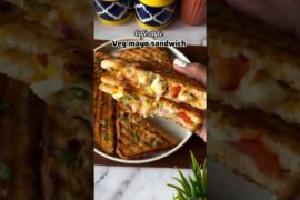 Quick Breakfast: Cafe Style Veg Mayo Sandwich #food #love #yummy #yummyrecipe #foodie #ytshorts