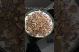 Healthy Muesli Breakfast Recipe | Quick & Easy Breakfast in 5 Minutes#easyrecipes #shorts #ytshorts