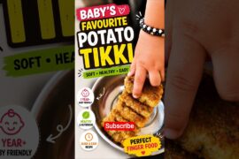 Healthy Potato Tikki for Babies | 1 Year+ Easy Finger Food Recipe | Easy Weight Gain Snack #recipe