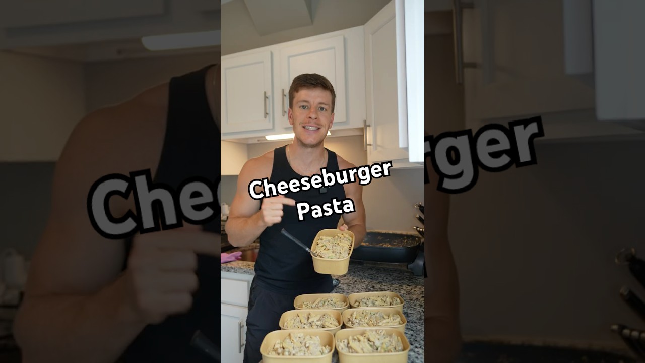 Cheeseburger Pasta High Protein Meal Prep Recipe #shorts Cheeseburger Pasta High Protein Meal Prep Recipe #shorts