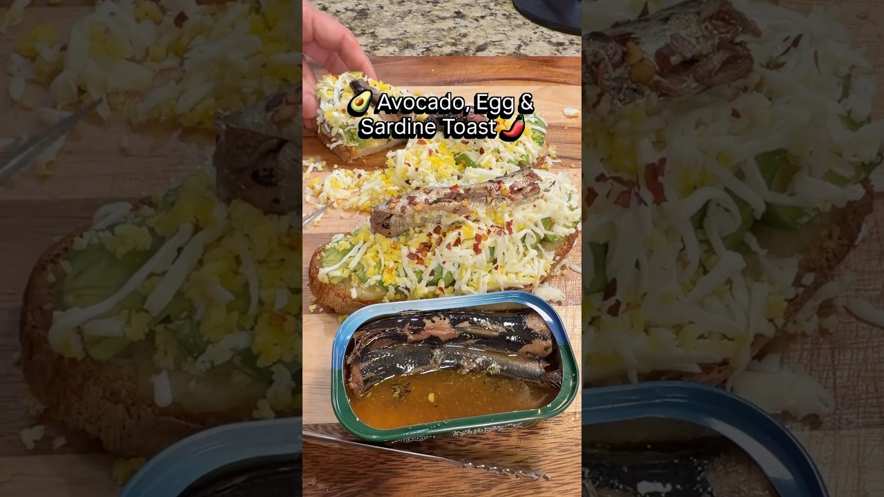 Avocado, Egg & Sardine Toast | Easy High-Protein Breakfast in 10 Minutes Avocado, Egg & Sardine Toast | Easy High-Protein Breakfast in 10 Minutes