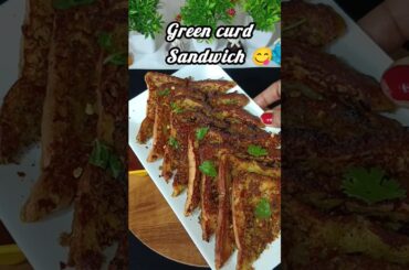5 Min Green Curd Sandwich Recipe | Healthy Veg Breakfast | Easy&Quick Nashta#5minutebreakfast#recipe
