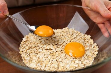 Recipe Healthy Breakfast - 1 Cup of Oats + 2 Eggs  - No Tricks, Super Easy!