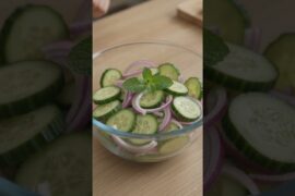 Only 2 Ingredient Cucumber Onion Salad Recipe | Healthy Salad in 5 Minutes | Easy Summer Salad
