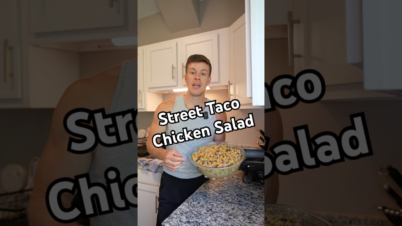 Street Taco Chicken Salad High Protein Meal Prep Recipe #shorts Street Taco Chicken Salad High Protein Meal Prep Recipe #shorts