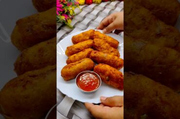 Soya bread sticks ! Monsoon Special snack recipe #shorts #recipe #snacks #bread #viral #trending