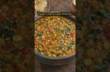 Palak Chana Dal Khichdi Recipe | Healthy & Tasty Khichdi | Easy Lunch & Dinner Recipe #foodshorts