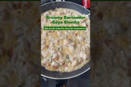 Protein-Packed Creamy Soya Chunks Recipe | Quick & Tasty #shortsvideo  #easyrecipes