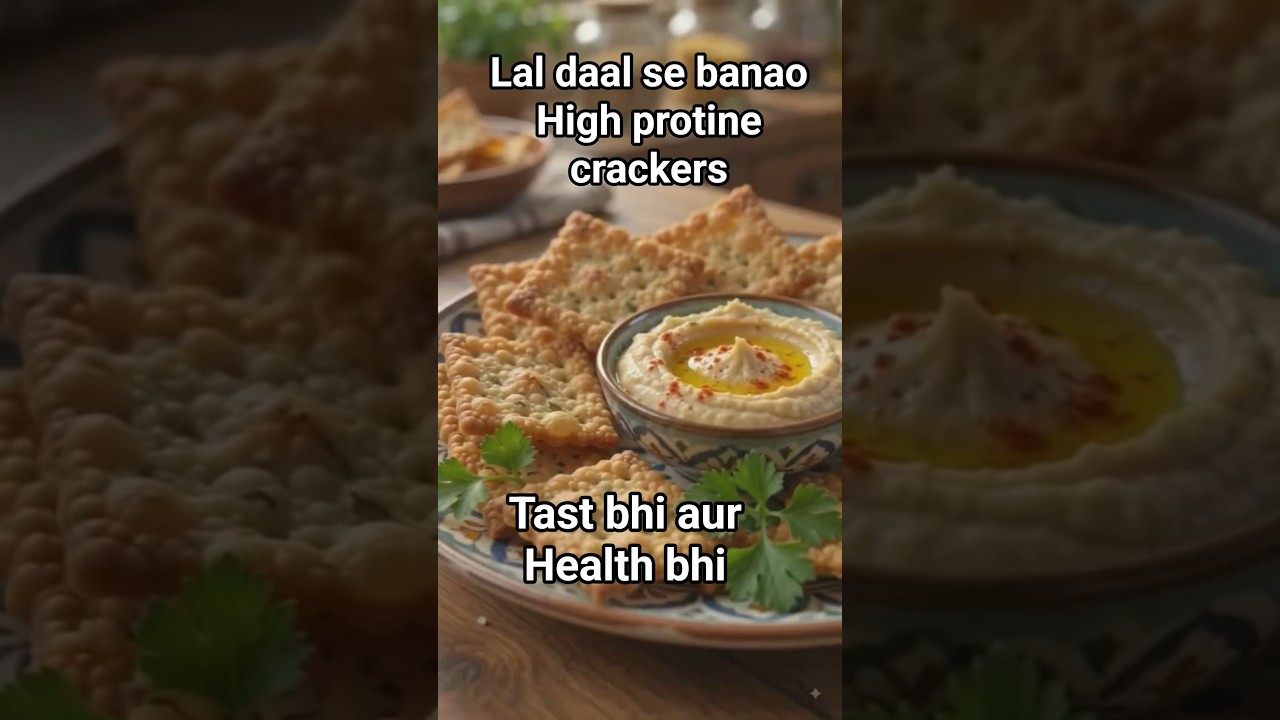 High Protein Crackers | Masur ki Daal ke healthy crackers | #foodshorts #protein #healthyfood High Protein Crackers | Masur ki Daal ke healthy crackers | #foodshorts #protein #healthyfood