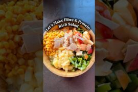 Fibre & Protein Rich Salad | Homemade | Quick healthy recipes #food #islamabad #youtubeshorts
