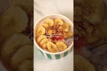 5-Minute Healthy Yogurt Bowl | Healthy Breakfast Idea #shorts #yogurtbowl