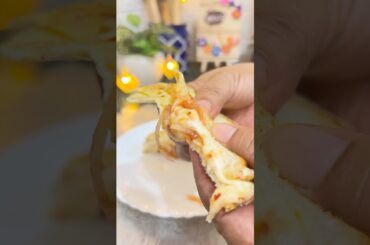Egg Bread Pan Pizza | Easy Breakfast Recipe | No Oven Used #shorts #breadpizza #eggbreadrecipe