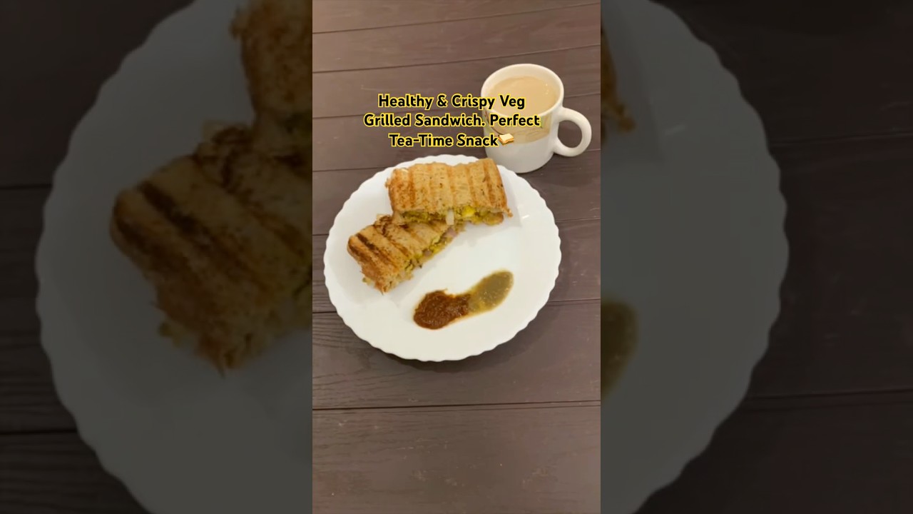 Quick & Healthy Veg Grilled Sandwich #ytshortsindia #food #recipe Quick & Healthy Veg Grilled Sandwich #ytshortsindia #food #recipe
