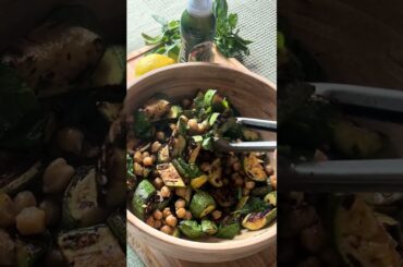 Easy Zucchini Chickpea Salad Recipe | Healthy High-Protein Lunch in 15 Minutes