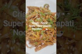 Leftover Chapati Noodles Recipe | 10 Min Healthy Breakfast | Roti #HealthyBreakfast #EasyRecipe