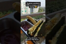 Palak Sooji Sandwich Recipe | Healthy Kids Lunchbox Idea | Corn Paneer Sandwich | Green Tiffin