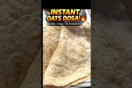 Instant Oats Dosa Recipe | Crispy & Healthy Breakfast | No Fermentation | Easy Oats Dosa