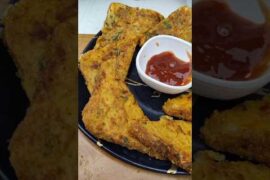 Instant Besan Bread Sandwich | Crispy & Delicious Evening Snack #snacks #shorts #cooking #ytshorts