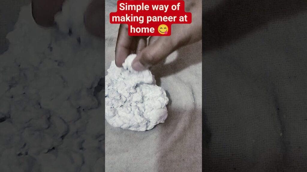 Simple and healthy, home made paneer in just 3 steps .#healthy recipes #homemade #karnataka foods